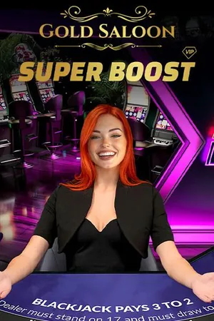 Gold Saloon Super Boost Blackjack — gra w kasynie Welvura